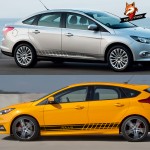 Sport Car Door Side Skirt Body Stickers Vinyl Stripe Captivating Auto Decor Decals Accessories for Ford Focus 2 3 1 MK2 MK3 MK1